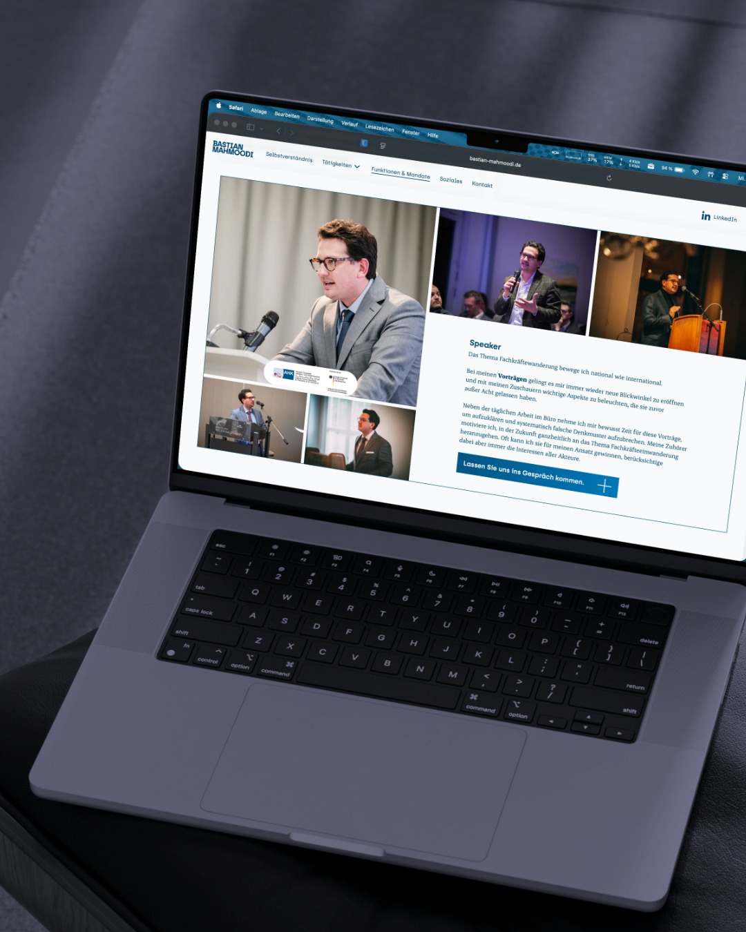 Speaker-Abschnitt von Bastian Mahmoodi