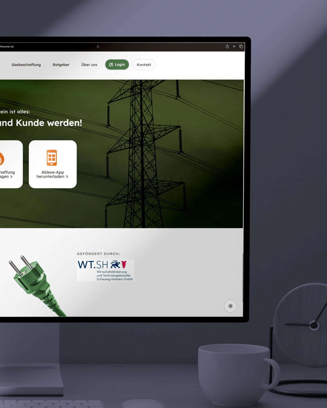 Seiten-Footer im Light Mode