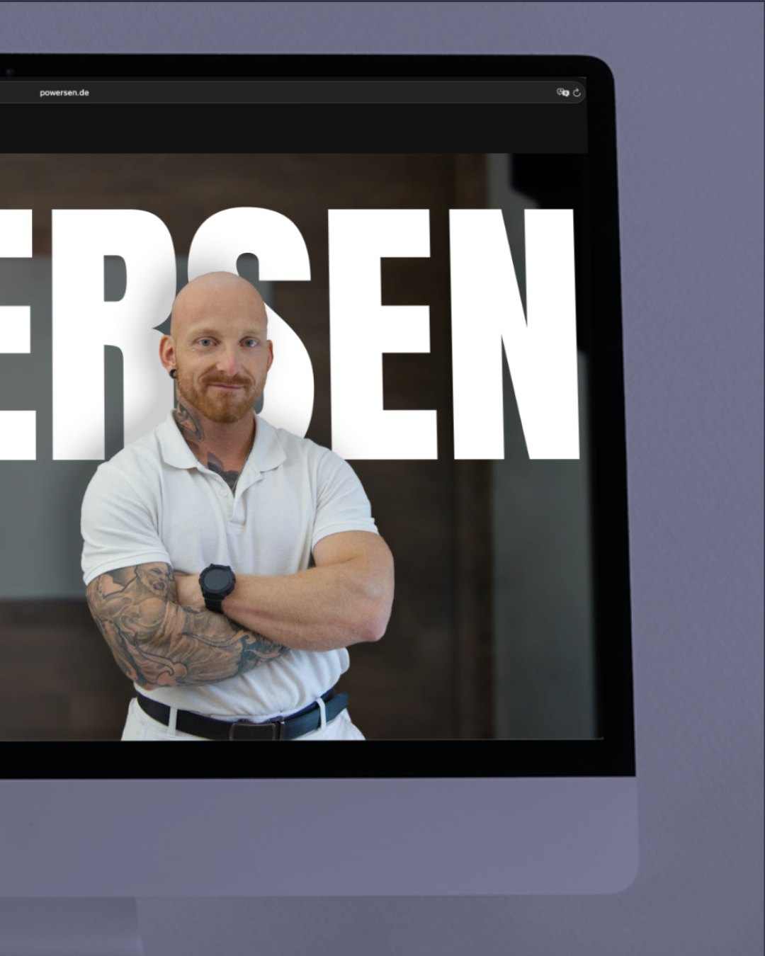 Startseite von Powersen (Nahaufnahme)